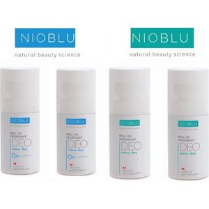 NIOBLU - Every Day - Roll-on - Deodorant - Combinatie 4 pack