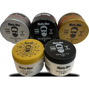5 Pack- Haarwax Mix- Mafia Men- Wax - Pomade- Gummy- Paste- Fiber- Spider-Man ( 750 ml)