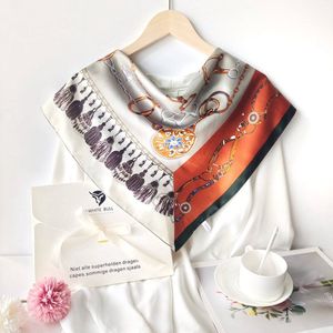 Soft Embers- zijden sjaal- Premium topkwaliteit- 100% moerbei- beste geschenk voor dames-70x70cm - Perfect verjaardags- en jubileumcadeau-idee, Valentijn cadeau