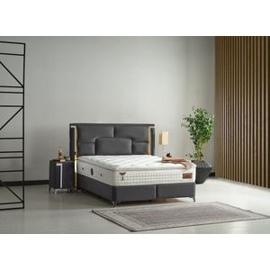 Paffia Madrid Dark 160 x 200 cm Opbergbed met Matras