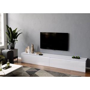 Nova Design Ezra 276 cm TV Meubel Hoogglans Wit