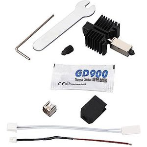 Hot End Extruder Kit, CuCrZr Vernikkelde Schroefdraadverbinding Hotend 3D-printer Upgrade Eenvoudige Installatie voor Printprojecten (Type 3)
