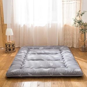 Japanse vloermatras, futonmatras, 10 cm dikke opvouwbare Tatami-mat, opvouwbaar, oprolbaar matras, matrasbeschermer vloerkussenbed, for slaapzalen, kamperen, banken (Color : A, Size : 1.8 * 2m)