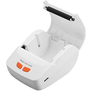 Labelprinter, 203 dpi zichtbaar venster thermische printer Draadloos draagbaar voor restaurant voor winkel Wit