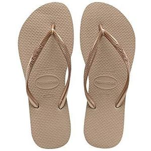 Havaianas Meisje Slim Rose Gold Teenslippers, Rose Gold., 23/24 EU