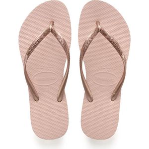 Teenslippers Slim Mini Me HAVAIANAS. Rubber materiaal. Maten 33/34. Roze kleur