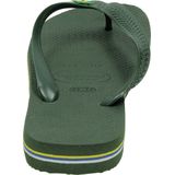 Havaianas Brasil Logo Unisex Slippers - Green Olive