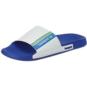 Havaianas Unisex Brasil Slide Sandaal, Marine Blauw, 3/4 UK, Marine Blauw, 35/36 EU