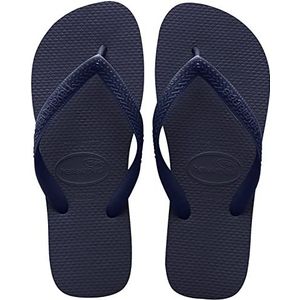 Havaianas Dames Slim Logo Metallic Flip Flops, Marineblauw Navy Blauw, 35/36