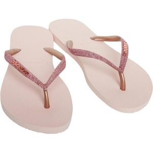 Havaianas Slim Glitter Dames Slippers - Ballet Rose - Maat 37/38