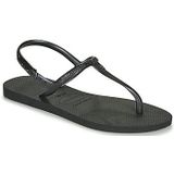Havaianas Twist sandalen voor dames met T-sluiting, zwart, 39/40 EU