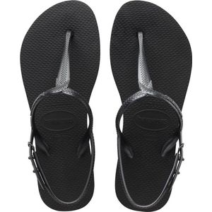 Havaianas - Twist - Platte Sandalen - Zwart - Flexibel Ontwerp