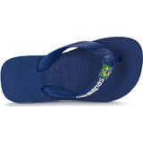 Havaianas Brasil Logo uniseks-kind Slippers , Blauw (Navy Blue), 29/30 EU