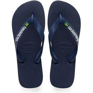 Havaianas Brasil Logo Teenslippers Donkerblauw