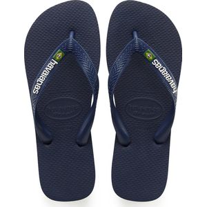 Havaianas Brasil Logo Teenslippers Donkerblauw