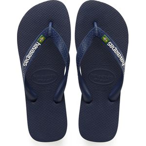 brasil logo slippers, marineblauw, 40 EU