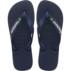 Havaianas Brasil Logo Teenslippers Donkerblauw