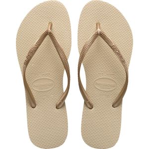 Havaianas - Dames Slank - Sandalen - Zandgrijs/Lichtgoud - Absorberend Design