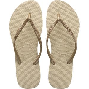 Havaianas - Dames sandalen en slippers - Slim Sand Grey/Light Golden voor Dames - Maat 39-40 - Goud