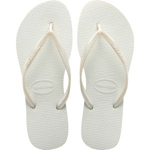 Havaianas Slim Dames Slippers - White - Maat 33/34