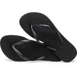 Havaianas Slim slippers zwart Rubber