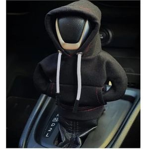 Versnellingspookknop Hoodie Auto Versnellingspook Cover Versnellingspook Hoodie Auto Pookknop Cover Handgreep Versnelling Sweatshirt Veranderingshendel Cover Auto Gear Shifter Stick (Color : Black)