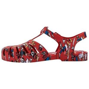 melissa Possession Print + Mickey, damessandalen, rood, maat 40, Rood, 40 EU