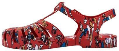 Melissa - Possession Print + Mickey And Friends - Sandalen - Rood Multicolor - Jelly