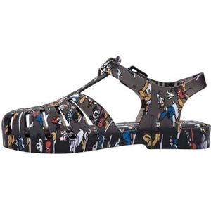 melissa Mini Possession Print +, sandalen voor vissers dames, Zwart, 35 EU