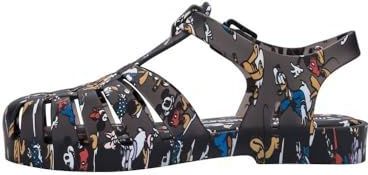 Melissa - Mini Possession Print - Slippers - Zwart - Jelly - Mickey And Friends