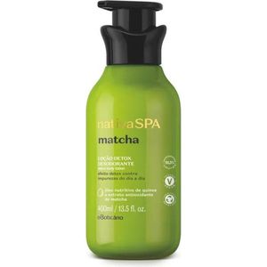 NativaSPA - Matcha Body Lotion - 400 ml - Vochtinbrengende crème met een heerlijke frisse geur die je huid het gevoel geeft van zachtheid en vernieuwing!