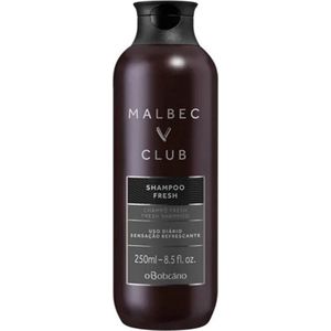 Malbec Club - voor mannen - Fresh Shampoo - 250 ml - Perfect voor dagelijks gebruik (zonder je haar uit te drogen)!