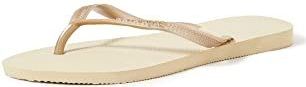 Havaianas Girls Slim (Mini Me), zandgrijs/lichtgoud, UK kind 8