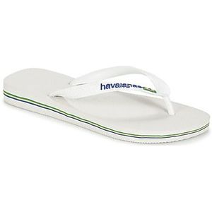 Havaianas - Brasil Logo - Slippers - Blanc - Rubber