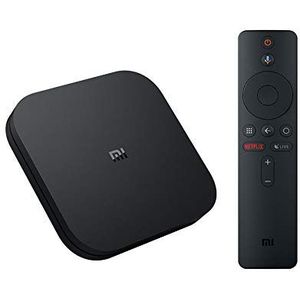 Xiaomi Mi Box S MDZ-22-AB Multimedia Streaming Player, 4K Ultra HD, met spraakbediening, zwart
