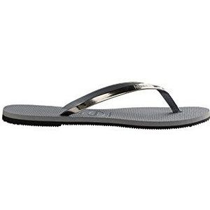 Havaianas damesslipper, staalgrijs, 3/4 UK smal