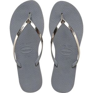 Havaianas You Metallic Dames Slippers - Steel Grey - Maat 37/38