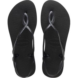 Havaianas Luna Slippers zwart Rubber