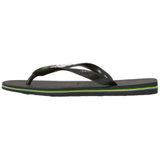 Havaianas Brasil Logo uniseks-volwassene Slippers , Zwart (Black/Black 850), 41/42 EU