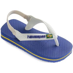 Havaianas Baby Brasil Logo Unisex Slippers - Marine Blue - Maat 22