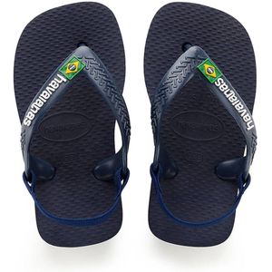 Havaianas Baby Brasil Logo Unisex Slippers - Marine/Yellow Citric - Maat 23/24