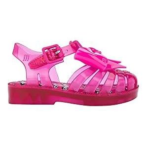 melissa Mini Possession + Barbie BB, platte sandalen voor meisjes, Roze, 24 EU