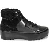 Melissa Fluffy Sneaker Ad Enkellaarzen/Laarzen Vrouwen Zwarte Mid Laarzen Schoenen, Zwart, 36 EU