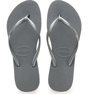 Havaianas Dames Slim, Staalgrijs, 6/7