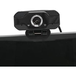 Mini Pc-webcams met Clip, 2MP 1080P-webcamera met Ruisonderdrukkingsmicrofoon, Handmatige Focus USB-computercamera Video-oproepopnamecamera voor Online Klas/Skype/Zoom/WeChat