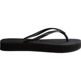 Havaianas - Slim Flatform - Slipper - Black - 100% Rubber - Dikke Zool