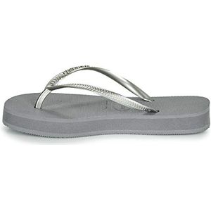 Havaianas Slim Flatform dames Teenslippers , staalgrijs , 33/34 EU