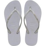 Havaianas Slim Glitter Dames Slippers - Ice Grey - Maat 35/36