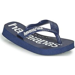 Havaianas Unisex Kid's Top Logomania Flip-Flop, Donkerblauw, 31/32 EU