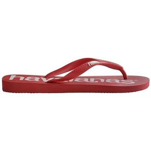 Havaianas Unisex Kids Top Logomania Flip Flop, Robijn Rood, 29/30 EU